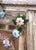 19th Century Venetian Cushion Overlay Wall Mirror With Murano Glass Flowers For Sale - Image 4 of 12