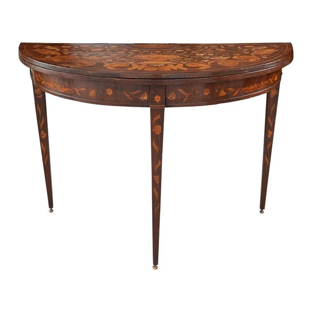 Late 18th Century Dutch Marquetry Game Table For Sale - Image 13 of 13