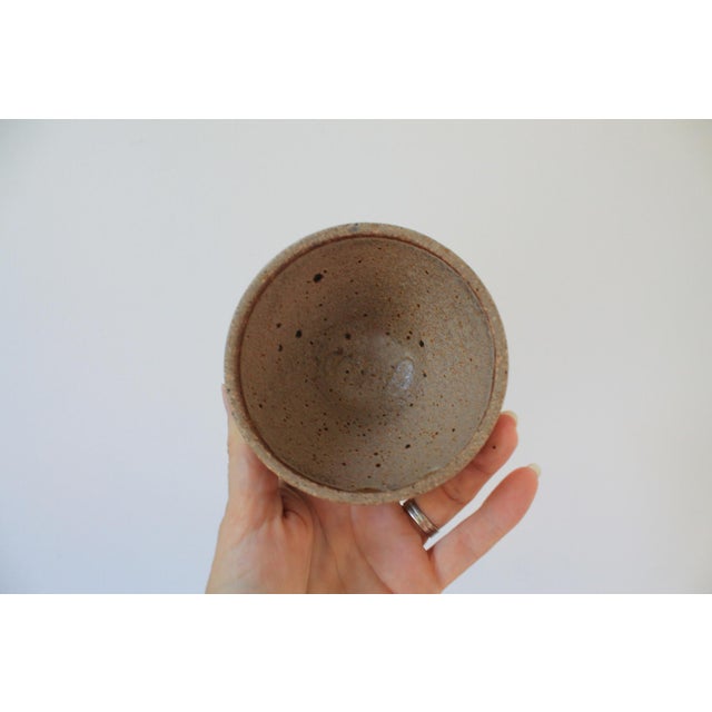 Beige Vintage Signed Studio Art Lidded Pottery Jar For Sale - Image 8 of 10