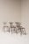 Rare set of six Belgian modernist dining chairs from the 1950s, often referred to as the “Radar” chair and regularly...