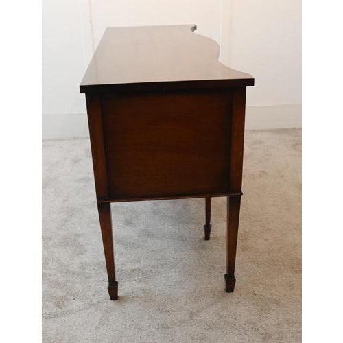Sheraton Mahogany Serpentine Server Buffet, 1910s For Sale - Image 11 of 13