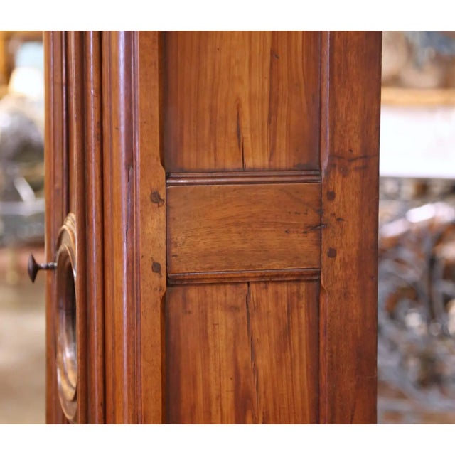 Mid-18th Century French Louis XV Walnut Longcase Clock From Lyon For Sale - Image 15 of 18