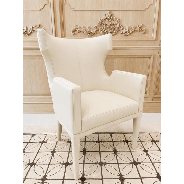 El Chair in Leather and Wood by Christophe Perichon For Sale - Image 4 of 10