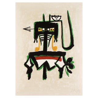 Wifredo Lam, Joan Prats, 1976, Original Lithograph For Sale