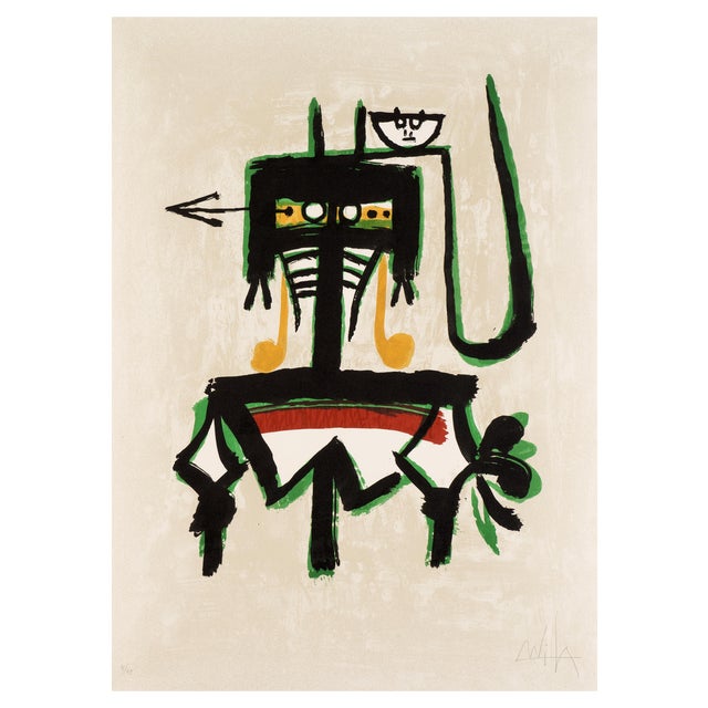 Wifredo Lam, Joan Prats, 1976, Original Lithograph For Sale