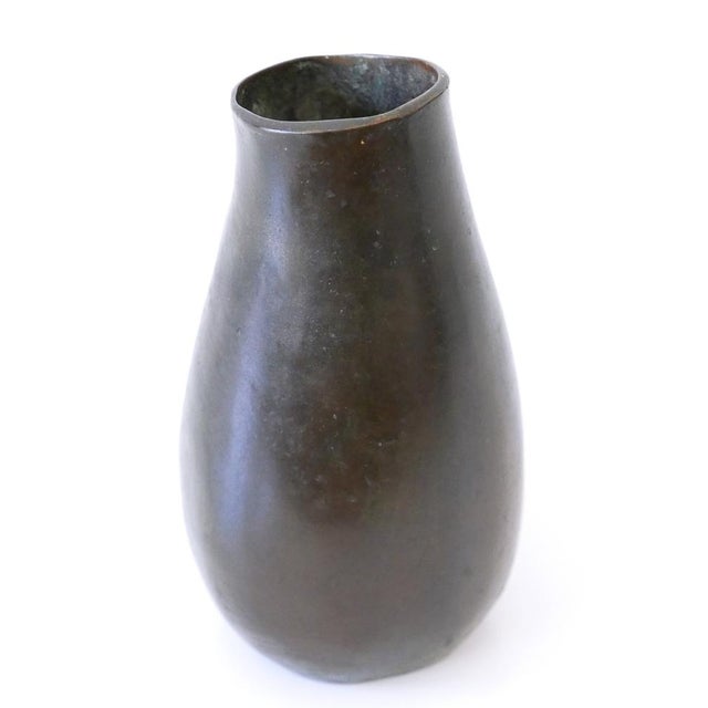Mid-Century Modern Bronze Vase, Germany, 1960s For Sale - Image 12 of 18