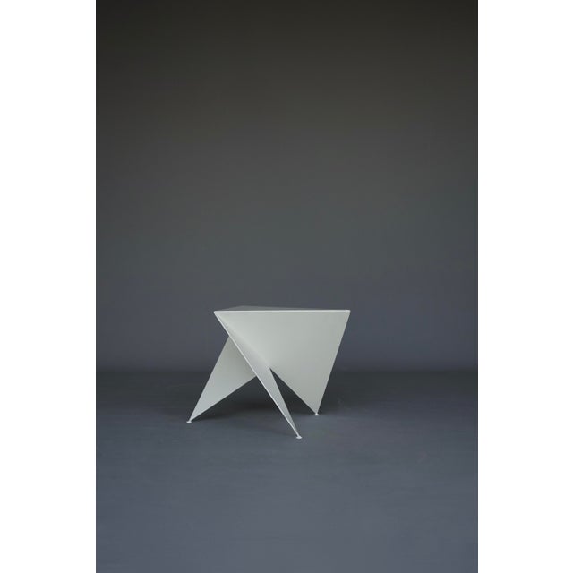 Sculptural side table model RW1 designed by Ronald Willemsen and manufactured by the Dutch company Metaform in 1982. Made...