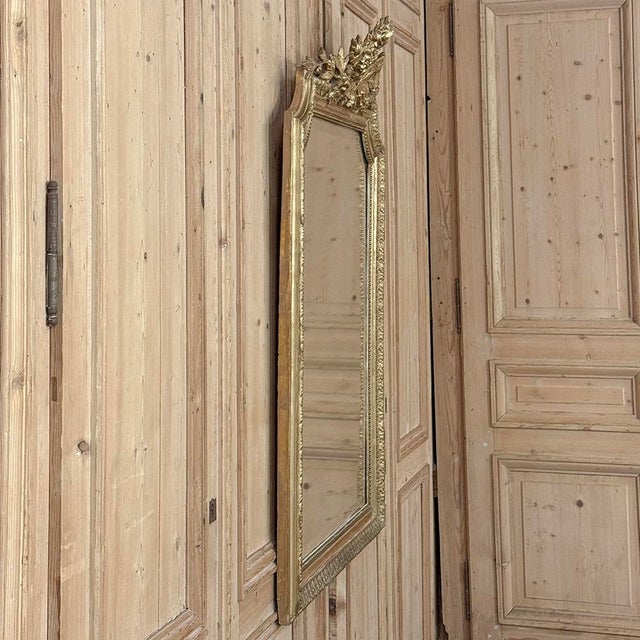 Antique 19th Century French Louis XVI Gilded Mirror For Sale - Image 16 of 18
