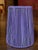 Set of 4 small string shades made from purple string with white lining, with a candle clip. Top: 3" across Bottom: 4"...