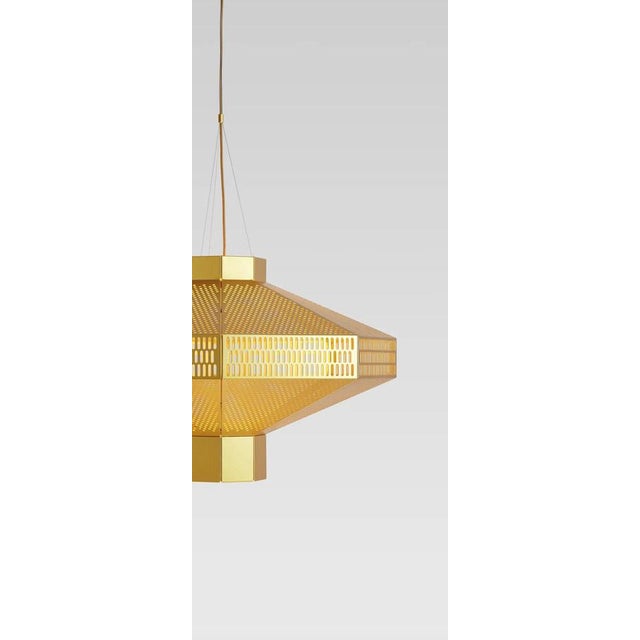 Golden Ma-Rock T Me Suspension Lamp by Jaime Hayson for Parachilna For Sale - Image 3 of 12