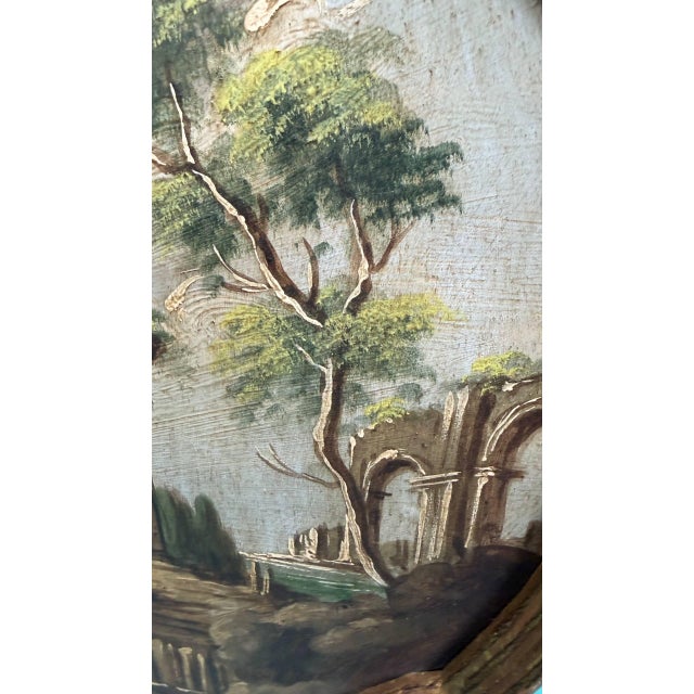 Vintage Fratelli Paoletti Firenze Hand-Painted Florentine Wall Plaque For Sale - Image 4 of 7