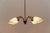 Metal Mid-Century Modern Four-Armed Brass Sputnik Lamp, 1950s For Sale - Image 7 of 13