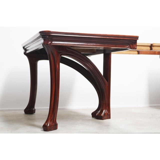 Wood French Art Nouveau Dining Table by Eugène Gaillard for Maison Bing, 1900 For Sale - Image 7 of 18