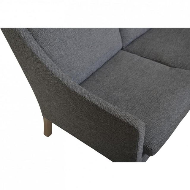 Model 2209 3-Seater Sofa by Børge Mogensen with Grey Fabric from Hallingdal, 1980s For Sale - Image 11 of 18
