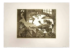Leo Guide, Gli Anni del Dolore (The Years of Pain), 1975, Original Etching