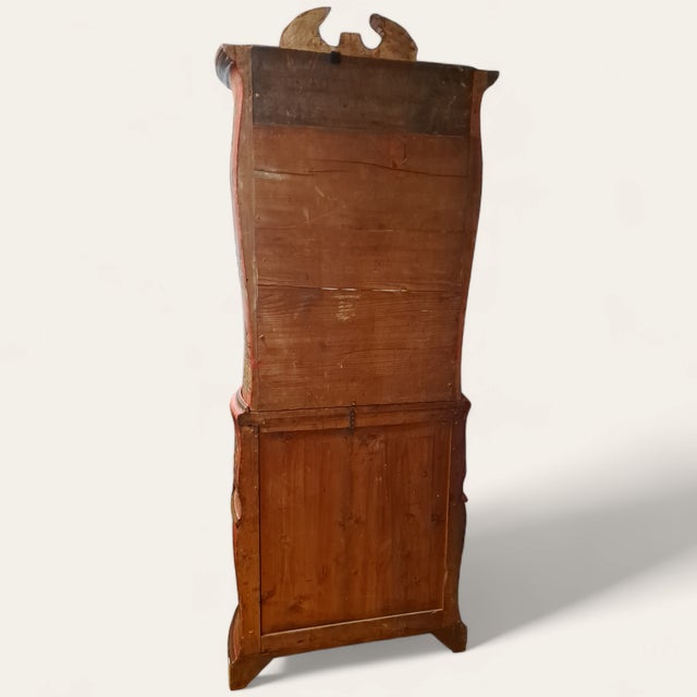 Late 18th-Early 19th C. French Style Chinoiserie 2-Piece Secretary/Cabinet For Sale - Image 4 of 12