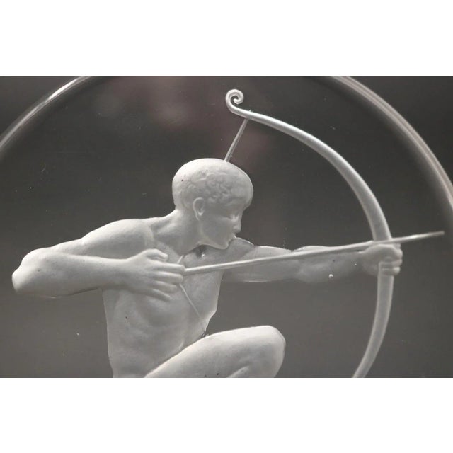 Rene Lalique Glass Archer Car Mascot For Sale - Image 10 of 12
