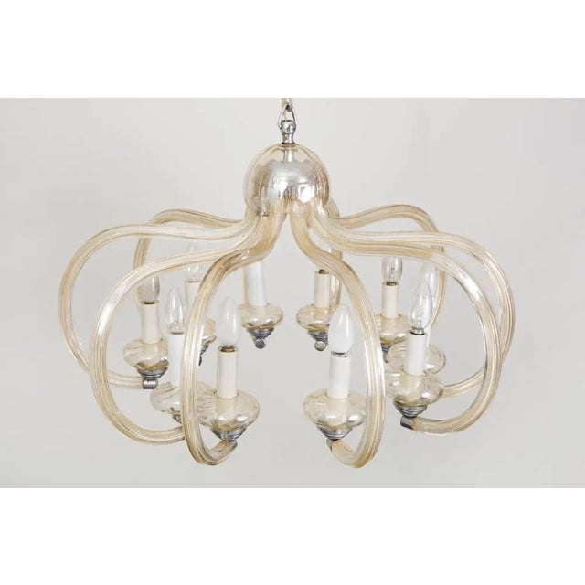 Art Deco Chandelier in Glass, Czech, 1920s For Sale - Image 3 of 5