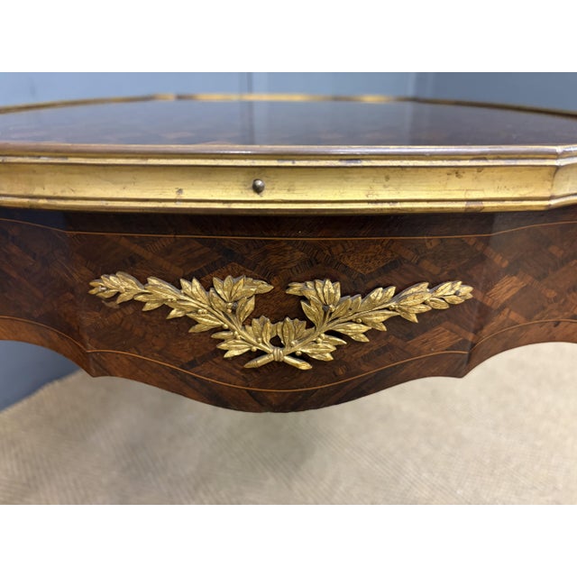 Early 20th Century French Parquetry Coffee Table, 1910 For Sale - Image 5 of 14