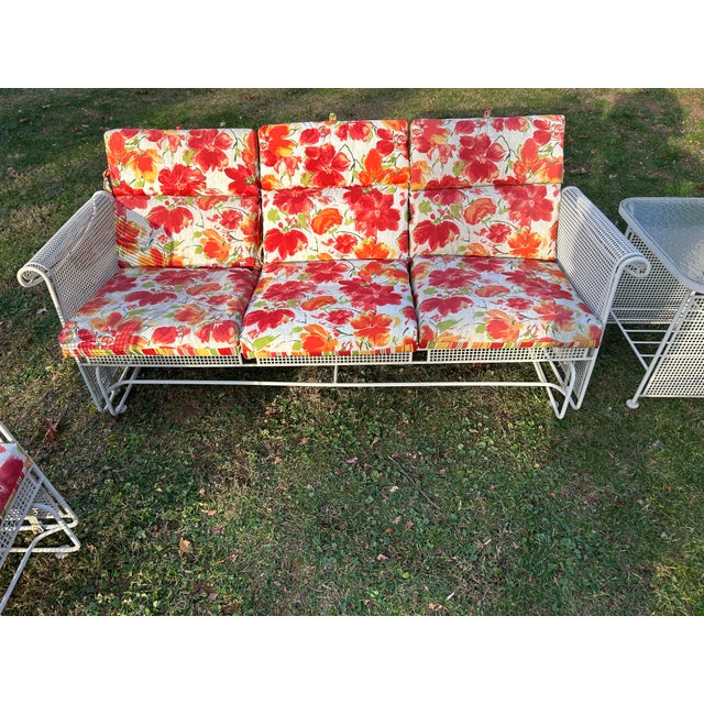 Create a unique environment on your patio with this rare 6 piece set! Measurements : Bench: 72x24x32. The seat 64x22x13...