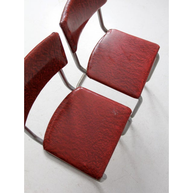 Mid-Century Red Laminate Table and Chairs For Sale - Image 12 of 17