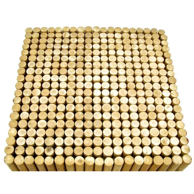 1970s 1970s Reeded Bamboo Cube and Glass End Table For Sale - Image 5 of 6