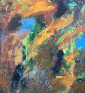 "Natural Forces" Large Contemporary Abstract Painting by Peter Rossiter