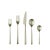 Contemporary Mepra Linea 20-Piece Flatware Set, Ice Champagne For Sale - Image 3 of 3