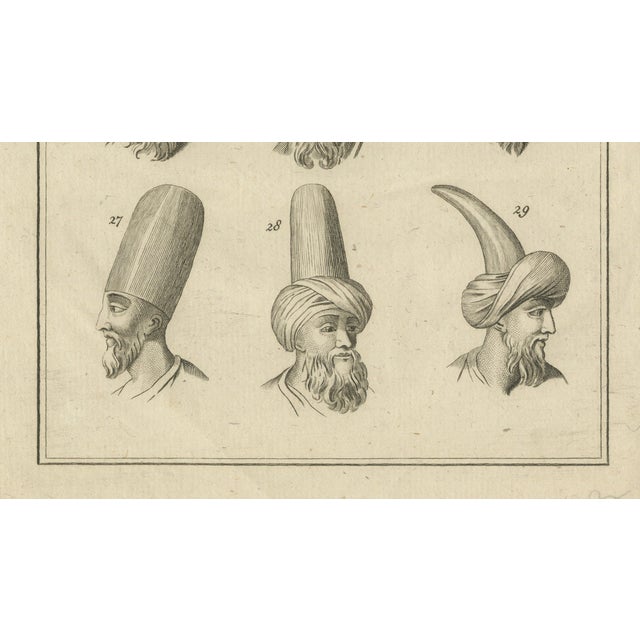 After Carsten Niebuhr, Ottoman Turban Study, 18th Century, 1774 For Sale - Image 6 of 9