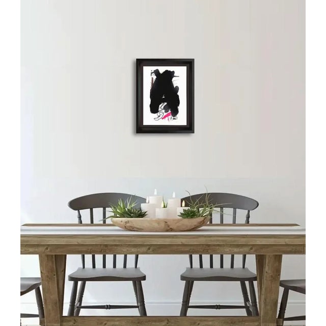 Original Antoni Tapies Color Lithograph. 1973. Size: 24.5 x 33.5cm. Frame Size: 14 3/4 x 18 3/4in. Artwork is of a Limited...