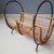 Rattan Magazine Holder with Black Metal Frame, 1960s For Sale - Image 4 of 9