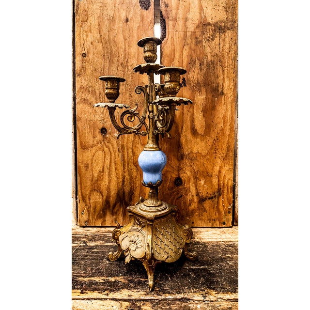 Late 19th Century 19th Century French Rihouet Porcelain Candelabra For Sale - Image 5 of 14