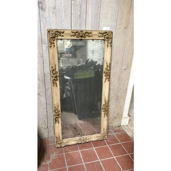 Antique Italian Victorian bevelled glass Entry or Hallway Mirror. Brought from Rome by grandparents c.1900 - 1910. A...