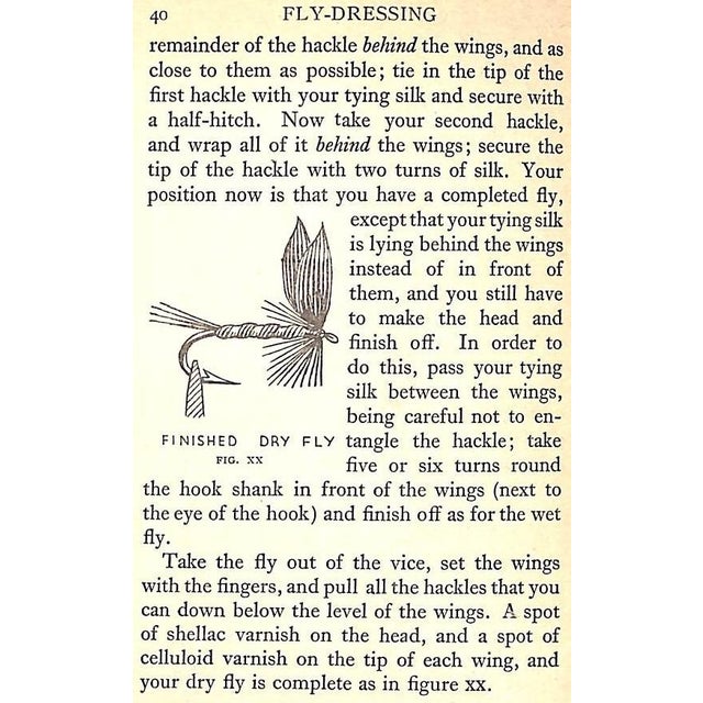 1930s "Fly-Dressing With Five Hundred and Fifteen Patterns of Standard Trout and Grayling Flies" 1932 Bernard, J. For Sale - Image 5 of 7