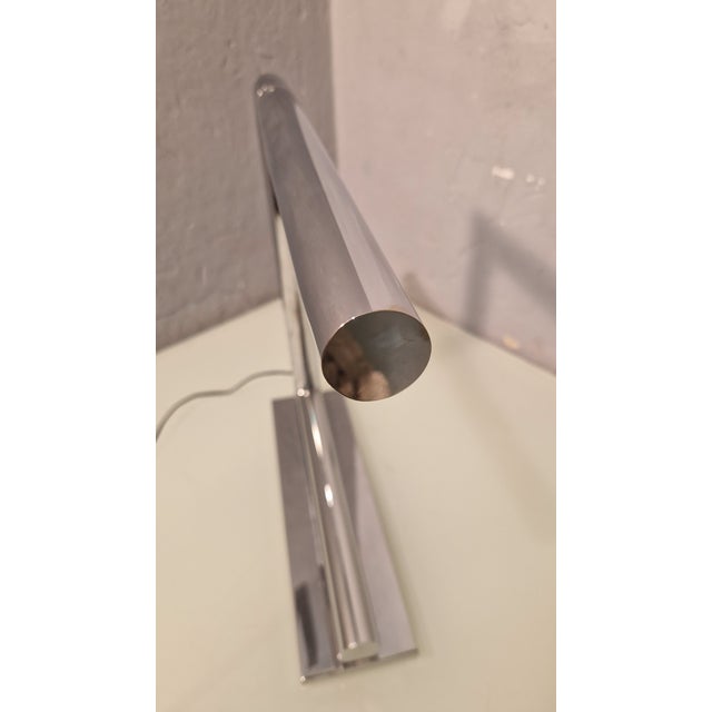 Metal Industrial Chrome Tamara Table Lamp with Adjustable Tubular Frame by William Pianta for Nahoor, 2000s For Sale - Image 7 of 12