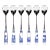 Spode Blue Italian Teaspoons, Set of 6 For Sale