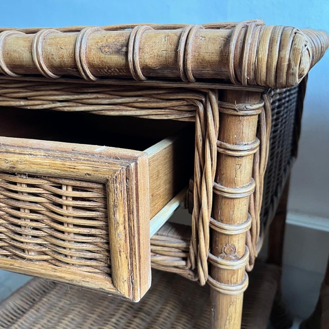 Mid-Century Modern Bedside Tables / Nightstands, 1980s, Set of 2 For Sale - Image 3 of 11