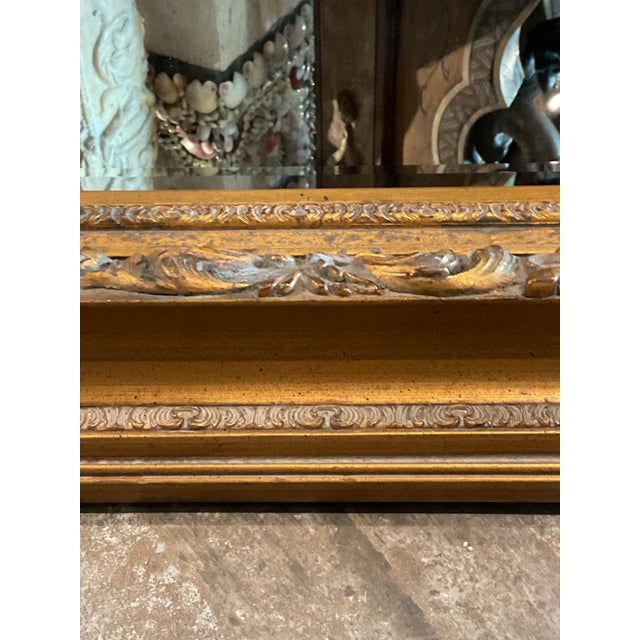 Vintage Gilt Wood Mirror For Sale - Image 10 of 12