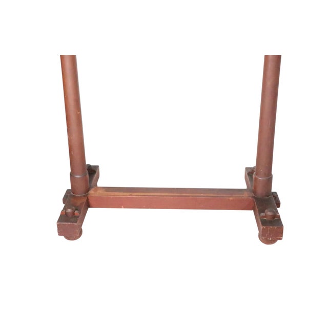 Brown Arts and Crafts Style Full Length Cheval Dressing Mirror For Sale - Image 8 of 13
