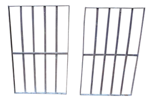 Victorian Iron Fence Pieces - A Pair