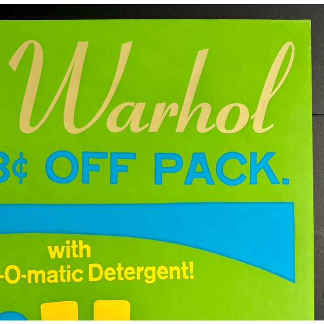 1970s Andy Warhol 1970 Original Silkscreen Poster Pasadena Museum of Art 26x30” For Sale - Image 5 of 12