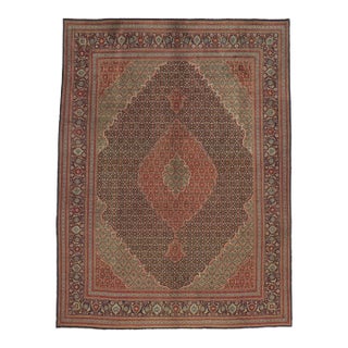 Mid 20th Century Vintage Persian Tabriz Rug, 09'10 X 13'01 For Sale