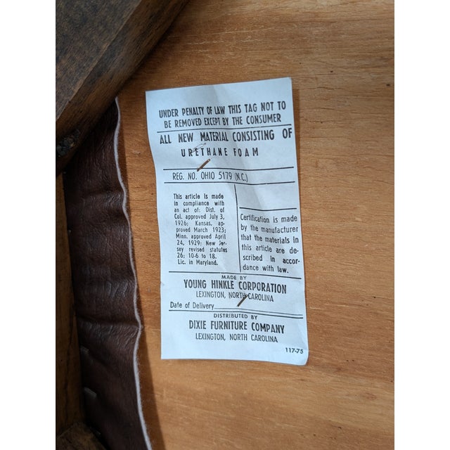 1980s Dixie Furniture Company Campaigner Desk Chair For Sale - Image 10 of 10