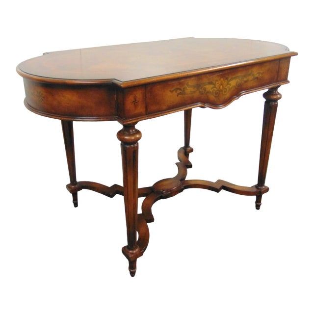 John Richard Victorian Style Inlaid Center Table For Sale