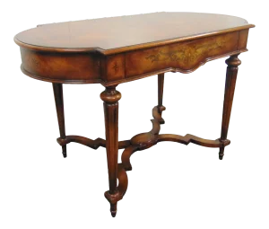John Richard Victorian Style Inlaid Center Table