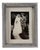Mid-Century Modern Italian Embossed Tin Tabletop Picture Frame, 1930s For Sale