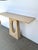 Modern Currey & Co Demi Travertine Console Table For Sale - Image 3 of 9
