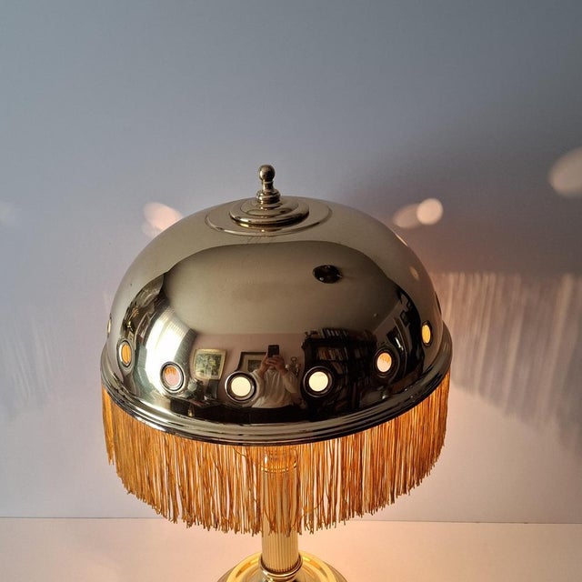 Table Lamp with Hemispherical Lampshade from Sölken Leuchten, 1970s For Sale - Image 11 of 18