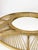 Large mirror in wood and woven rush, a French decorative piece from the 1980s with a graphic and natural design. This...