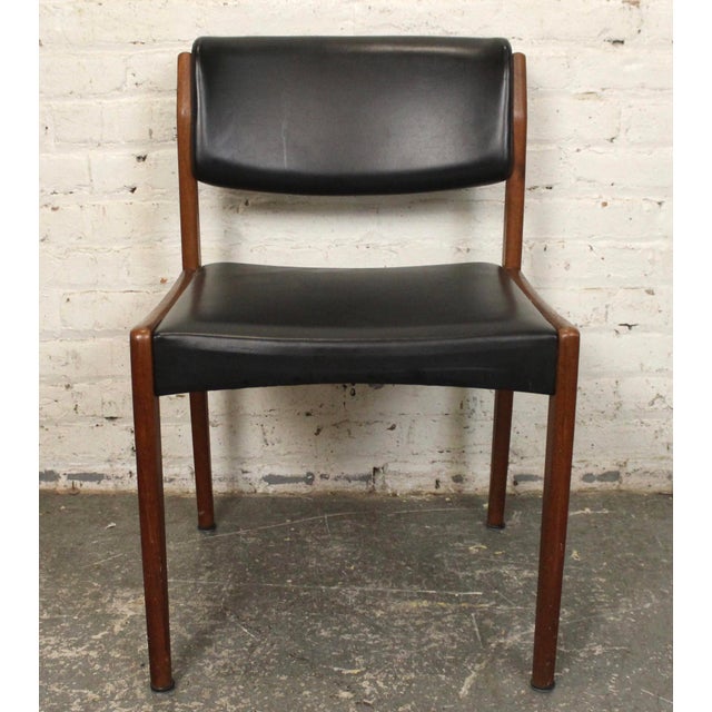 Mid-Century Modern Mid 20th Century Set of Six Teak Chairs Attributed to Bramin Mobler - Made in Denmark For Sale - Image 3 of 13